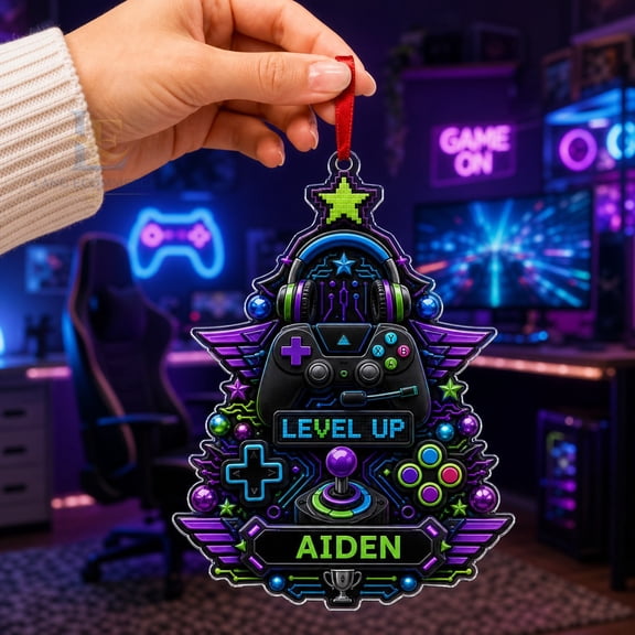 Christmas Ornament Acrylic Personalized Gaming Acrylic Tree Hanging for Gamers