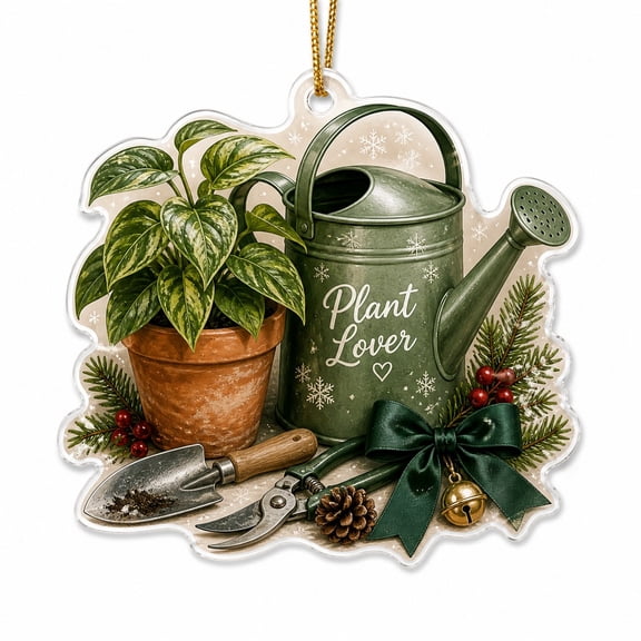 Christmas Ornament Plant Lover Acrylic Tree Hanging for Gardeners