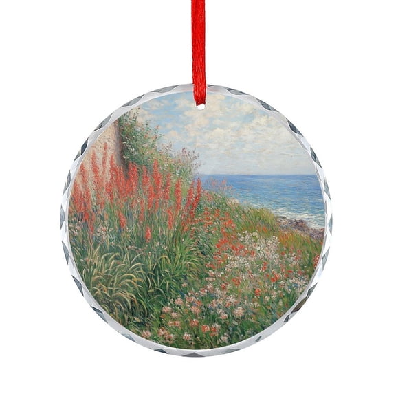 Christmas Ornament Retro Garden Shoals Sea Sky Christmas Ornaments Crystal Hanging Wild Flower Unique Home Decor