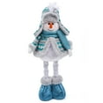 thumbnail image 1 of Christmas Ornament, Santa Claus Snowman Doll, Telescopic Adjustable Holiday Decoration for Desktop and Showcase, Polyester, Stretchable Height, Festive Christmas Doll, Durable and Cute Design, 1 of 4