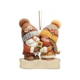thumbnail image 1 of Christmas Ornament Santa and Mrs Claus Kissing Figurine Holiday Decoration Hanging Resin Craft for Tree Home Office Party D, 1 of 4