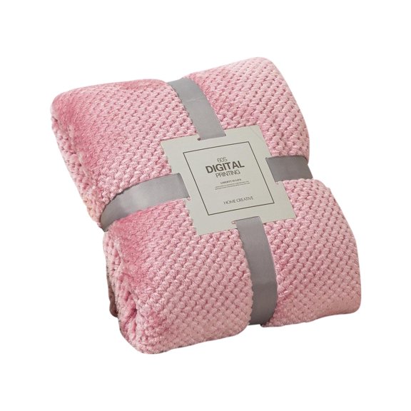 Super Soft Fleece Blanket | Double-Sided Plush Polyester Throw Rug | Reversible Warm Bedding | Breathable, Skin-Friendly, Durable | Machine Washable | 1 Pack | Cozy Sofa, Travel, Camping