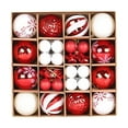 thumbnail image 1 of Christmas Ornament Set, 44-Pack Combination of Decorative Hanging Balls for a Full and Lush Tree, 1 of 6