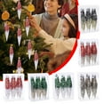 thumbnail image 1 of Christmas Ornament Set, 6 Pack Glitter Icicle Decorations Shatterproof Hanging Baubles for Holiday Tree, Home, and Party Décor (Multiple Colors Available), 1 of 3