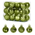 thumbnail image 1 of Christmas Ornament Set, Glittered Hanging Tree Decorations, Shatterproof Holiday Balls for Christmas Tree, Home, Party Decorations, Multi-Style Holiday Ornaments, 1 of 2