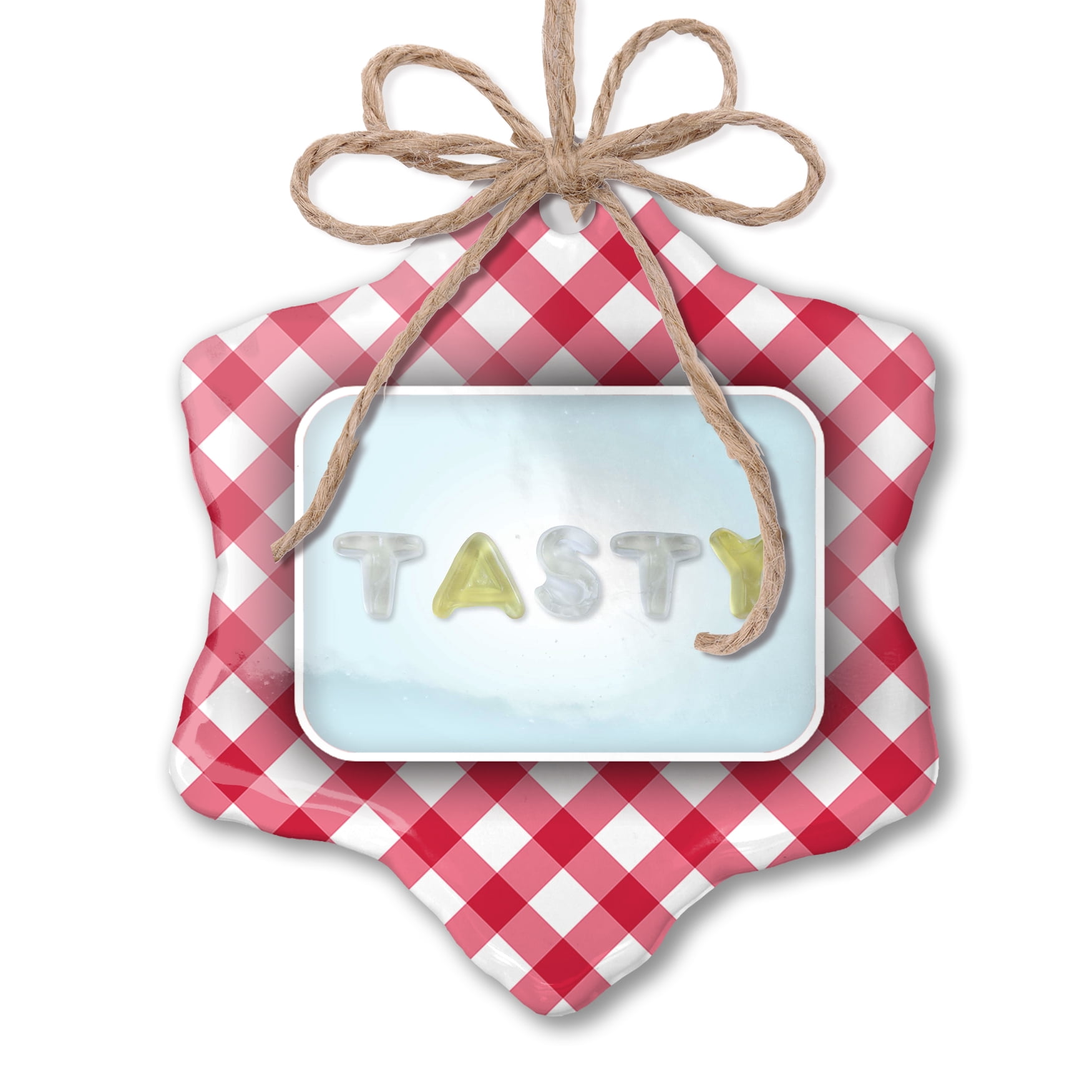 Christmas Ornament Tasty Gummy Candy Red plaid Neonblond - Walmart.com