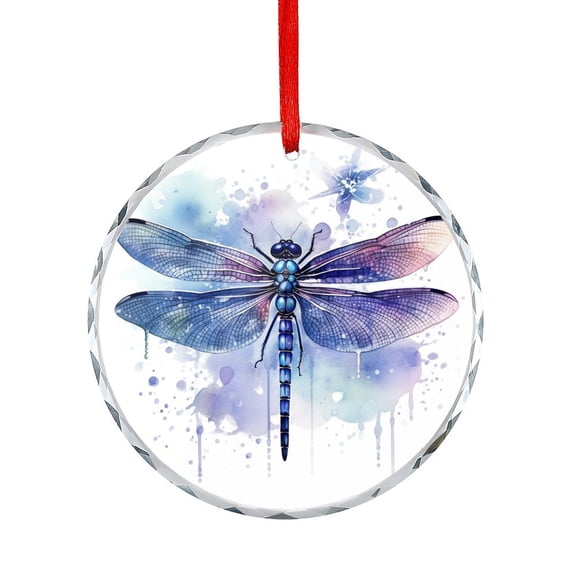 Christmas Ornament Watercolor Painting Of A Dragonfly Fly Christmas Ornaments 2025 Green Darner Dragonfly Isolated with Clipping Path Appreciation Gifts Ornaments for Xmas Tree