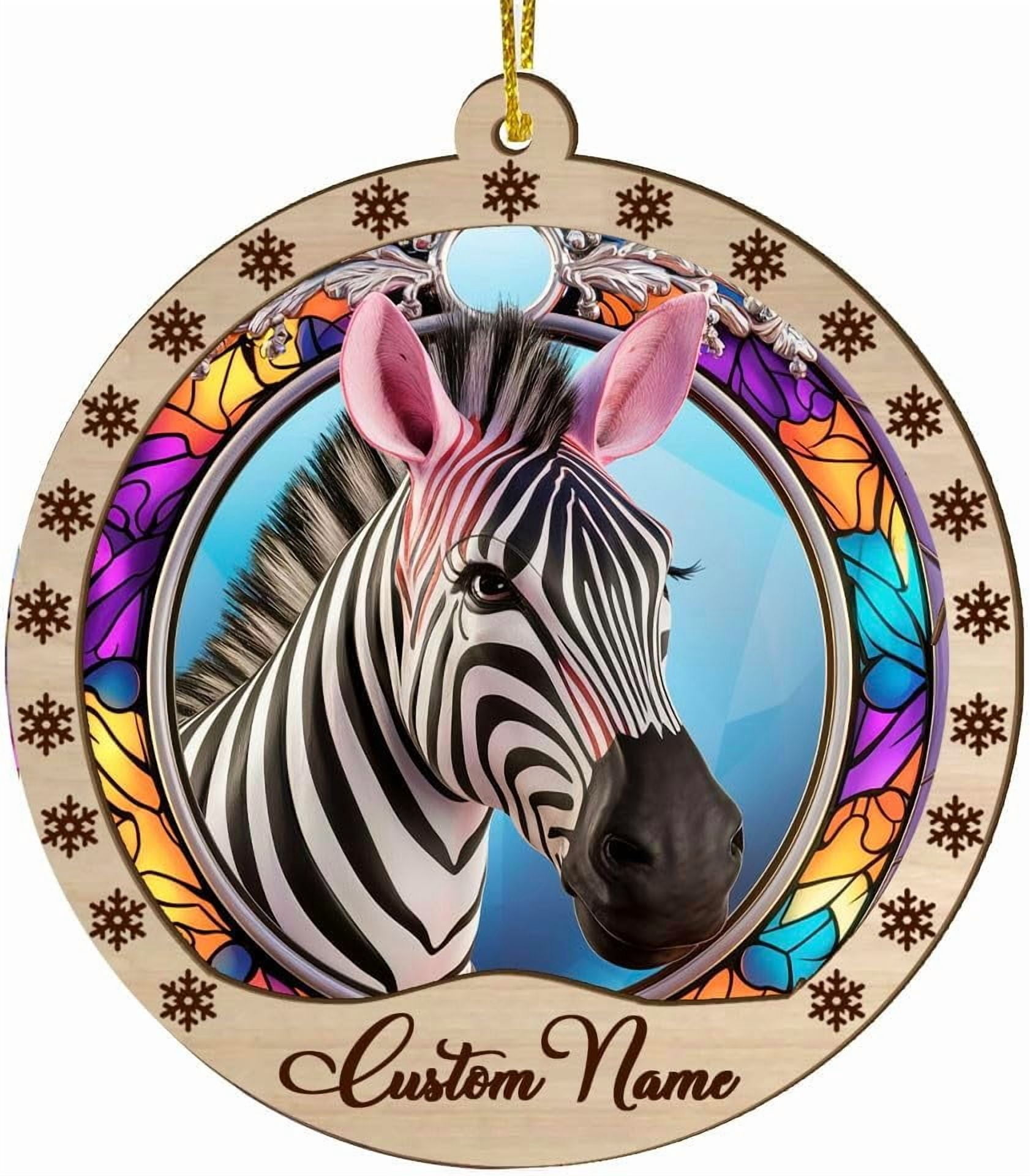 Christmas Ornament, Zebra Christmas Decor, Zebra Ornaments for ...