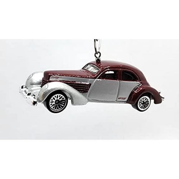 Christmas Ornament for 1936 Cord Maroon Gray