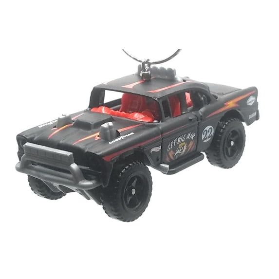 Christmas Ornament for 1956 Chevy Big Air Bel Air Gray Black