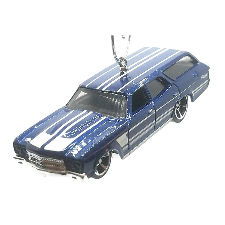 Christmas Ornament for 1970 Chevy Chevelle SS Station Wagon Blue