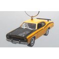 thumbnail image 1 of Christmas Ornament for 1971 Plymouth Duster Yellow/Black Hood, 1 of 3