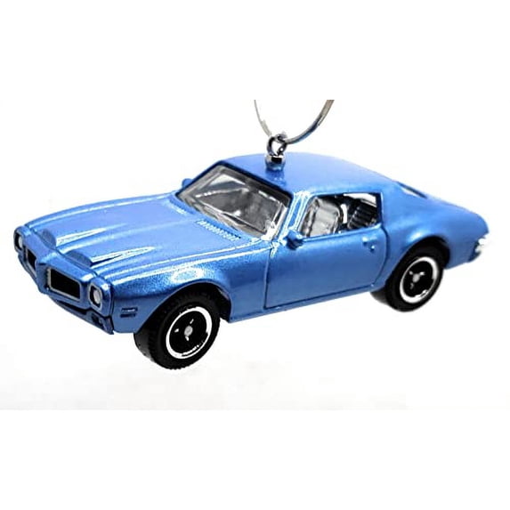 Christmas Ornament for 1971 Pontiac Firebird Formula Solid Blue