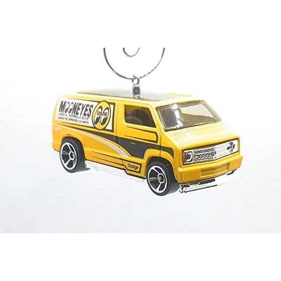 Christmas Ornament for 1977 Dodge Van Yellow