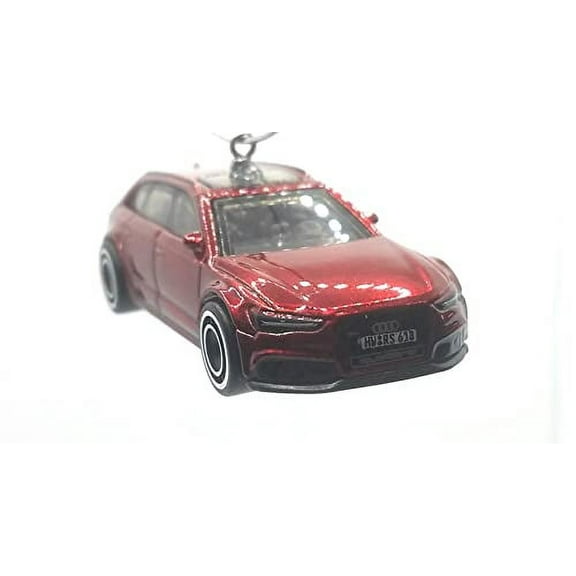 Christmas Ornament for 2017 Audi RS 6 Avant Dark Red