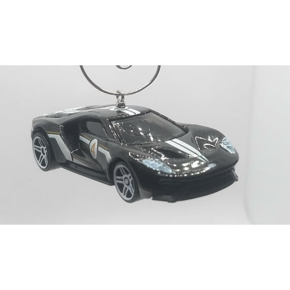 Christmas Ornament for 2017 Ford GT Black/White Stripes