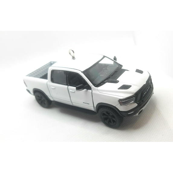 Christmas Ornament for 2019 Dodge Ram 1500 Pickup Truck Large White