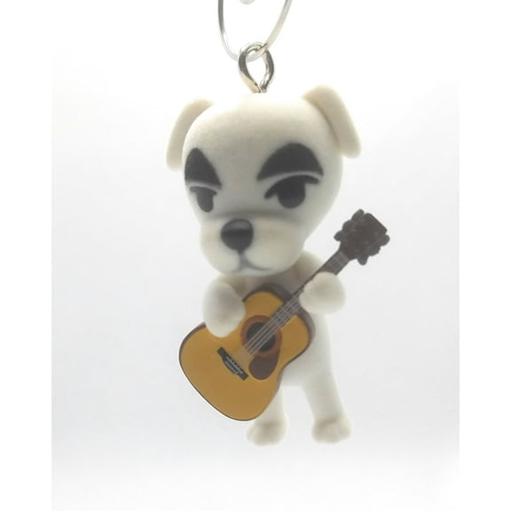 Christmas Ornament for Animal Crossing K.K. White Dog with Guitar