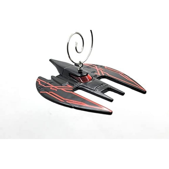 Christmas Ornament for Batman Batplane Black Red
