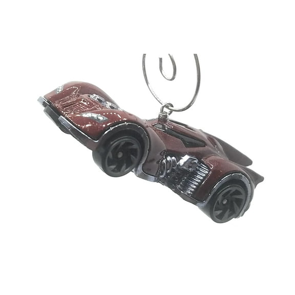 Christmas Ornament for Batmobile Arkham Asylum Maroon Black
