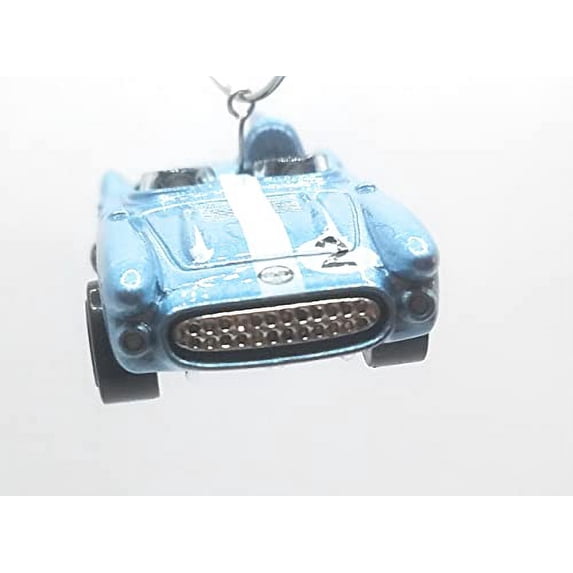 Christmas Ornament for Chevy Corvette SR2 Convertible Blue White Stripe