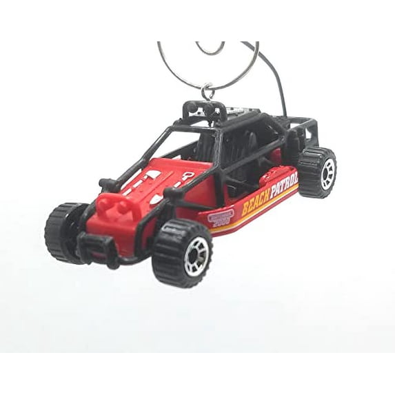 Christmas Ornament for Dune Buggy Sand Rail Beach Patrol Black Red