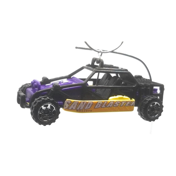 Christmas Ornament for Dune Buggy Sand Rail Sand Blaster Purple Yellow