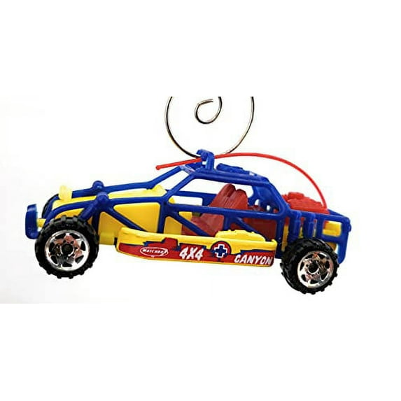 Christmas Ornament for Dune Buggy Snad Rail Blue Yellow