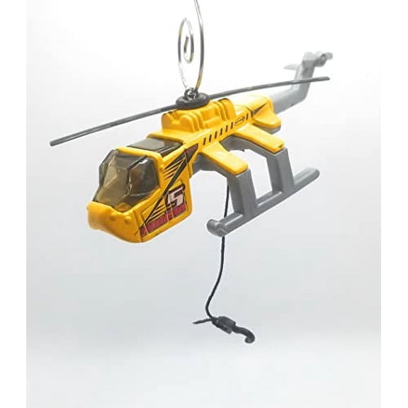 Christmas Ornament for Helicopter Airlift Cargo Yellow