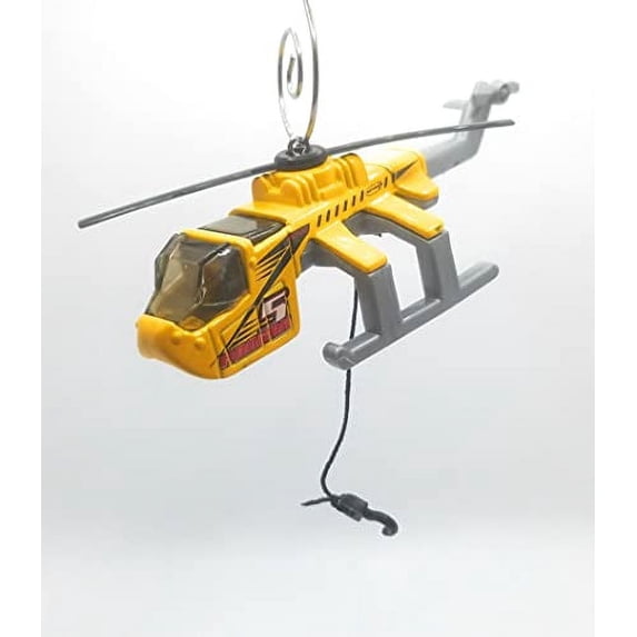 Christmas Ornament for Helicopter Airlift Cargo Yellow