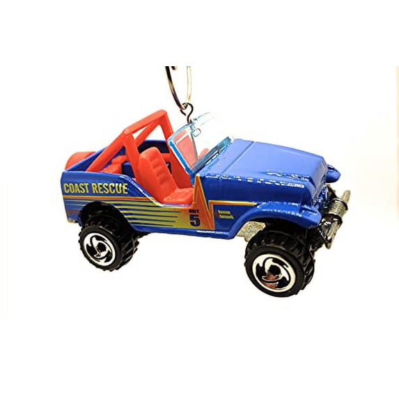 Christmas Ornament for Jeep Coast Rescue Blue Gray