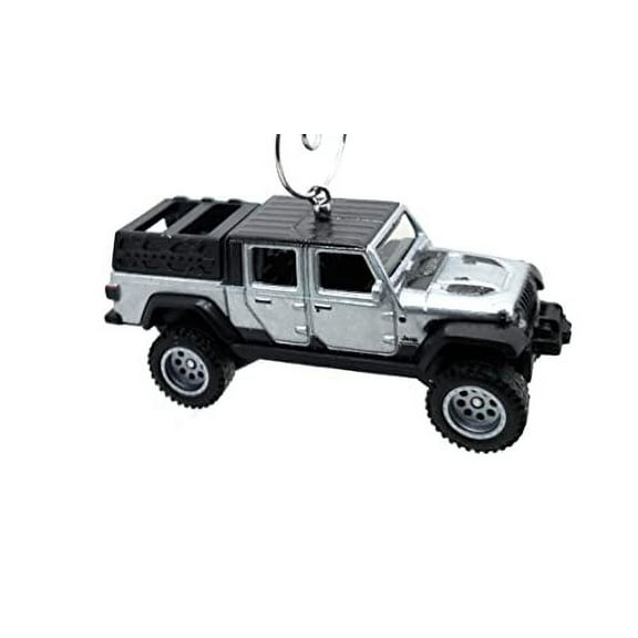 Christmas Ornament for Jeep Gladiator Silver Black