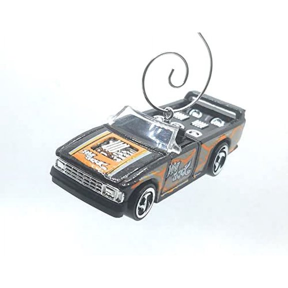 Christmas Ornament for Mini Truck Lowered Black Orange