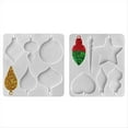 thumbnail image 1 of Christmas Ornament for Resin, Bauble Silicone , Star Bulb Round Ornament Resin Mold,1 set x resin molds,White, 1 of 4