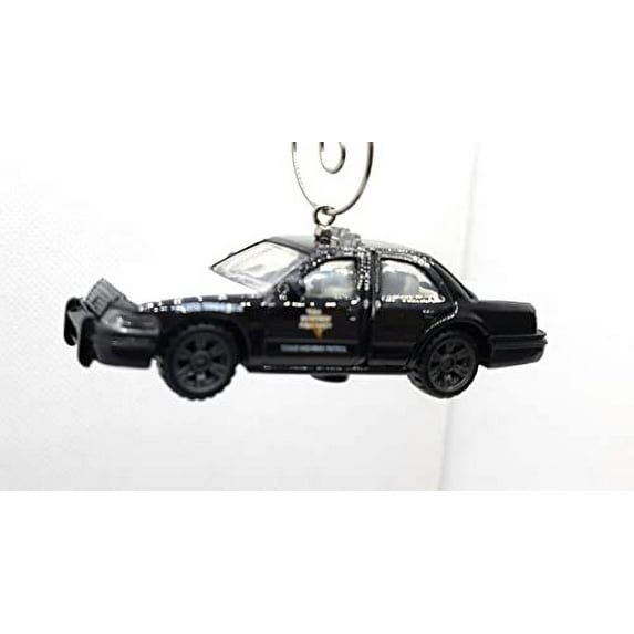 Christmas Ornament for Texas Highway Patrol 2006 Ford Crown Victoria Black