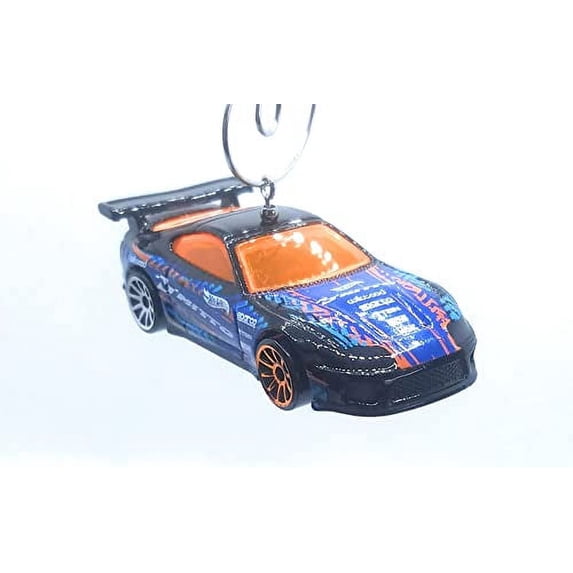 Christmas Ornament for Toyota Supra Black Orange Blue