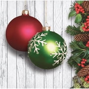Christmas Ornaments 16 Ct 2 Ply 5" Beverage Napkins