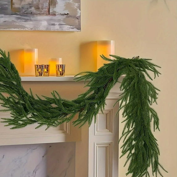 Christmas Ornaments 180 Cm Christmas Norfolk Garland Fork Norfolk Natural Garland Artificial Garland For Christmas Table Fireplace Wall Home Decoration