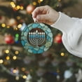 thumbnail image 1 of Christmas Ornaments 2025, Spiritual Christmas Tree Ornament Menorah Design, Hanukkah Decorations for Home, Jewish Gifts for Mom Sister Friends, Unique Hanukkahs Gifts, 1 of 7