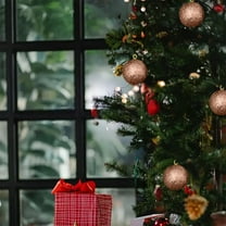 Christmas Ornaments, 24pcs Shatterproof Small Ornament Balls 4cm 1.57in with Hanging Rings for Christmas Tree, Holiday Party Home Decorations Indoor Outdoor Décor 2025