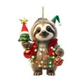 thumbnail image 1 of Christmas Ornaments, 2D Acrylic Animal Pendants with Hanging Rope for Xmas Tree Home Holiday Party Decorations(A), 1 of 6
