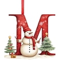 thumbnail image 1 of Christmas Ornaments, 2D Acrylic Letter Pendants 9cm, Personalized Tree Decor for Holiday Home Displays, 1 of 2