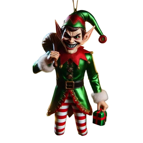 Christmas Ornaments under $5! Bzdzmqm Christmas Legends Monster Ornament, Fantasy Christmas Tree Decoration, Unique Character Ornament Collection, Whimsical Holiday Decor Piece, Imaginative