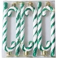 thumbnail image 1 of Christmas Ornaments, 6 Pack 14cm/5.5" Plastic Candy Cane Ornaments Christmas Tree Hanging Ornament Candy Cane Christmas Decorations for Indoor Outdoor Decoration Holiday Party Supplies, 1 of 3