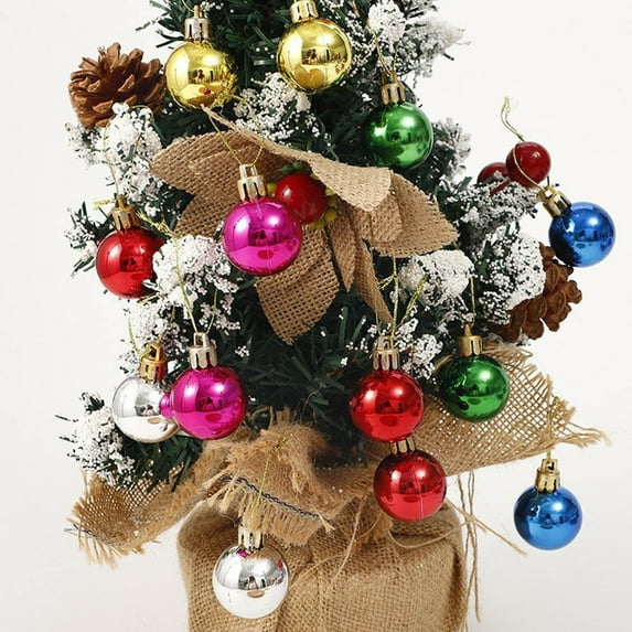 Christmas Ornaments 6Pcs Christmas Balls Baubles Party Xmas Tree Decorations Hanging Ornament Decor for Xmas Tree Craft Gifts for Home Holiday Wedding Party Decorations