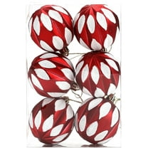 Christmas Ornaments 6pcs 60mm – KUCASI Shatterproof Hanging Balls, Decorative Holiday Baubles for Christmas Tree, Windows, Indoor & Outdoor
