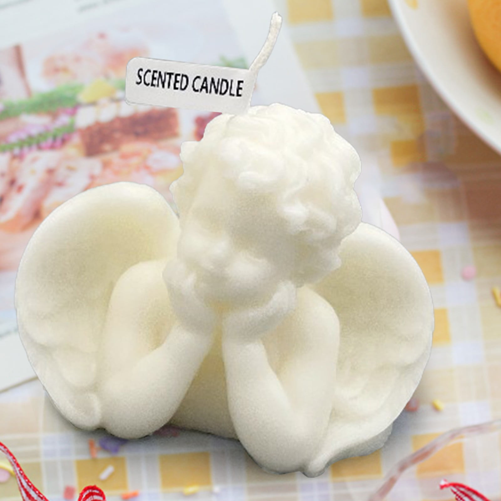 Glade Candles Angel Whispers,Stitch Angel Birthday Candles,White