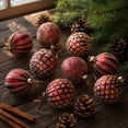 thumbnail image 1 of Christmas Ornaments Balls 12PCS Shatterproof Ornaments Set Christmas Tree Decorations In Different Styles, 1 of 9