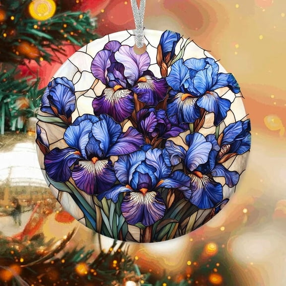 Christmas Ornaments Blue Iris, Blue Iris Ornament, Blue Iris Decorations, Blue Iris yNjsnB (Blue Iris 1)