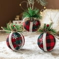 thumbnail image 1 of Christmas Ornaments Christmas Ball Pendant, Decorative Shatterproof Christmas Tree Pendants Hanging 80mm Christmas Baubles Balls Ornaments Set Pack Of 3 Pcs, 1 of 4